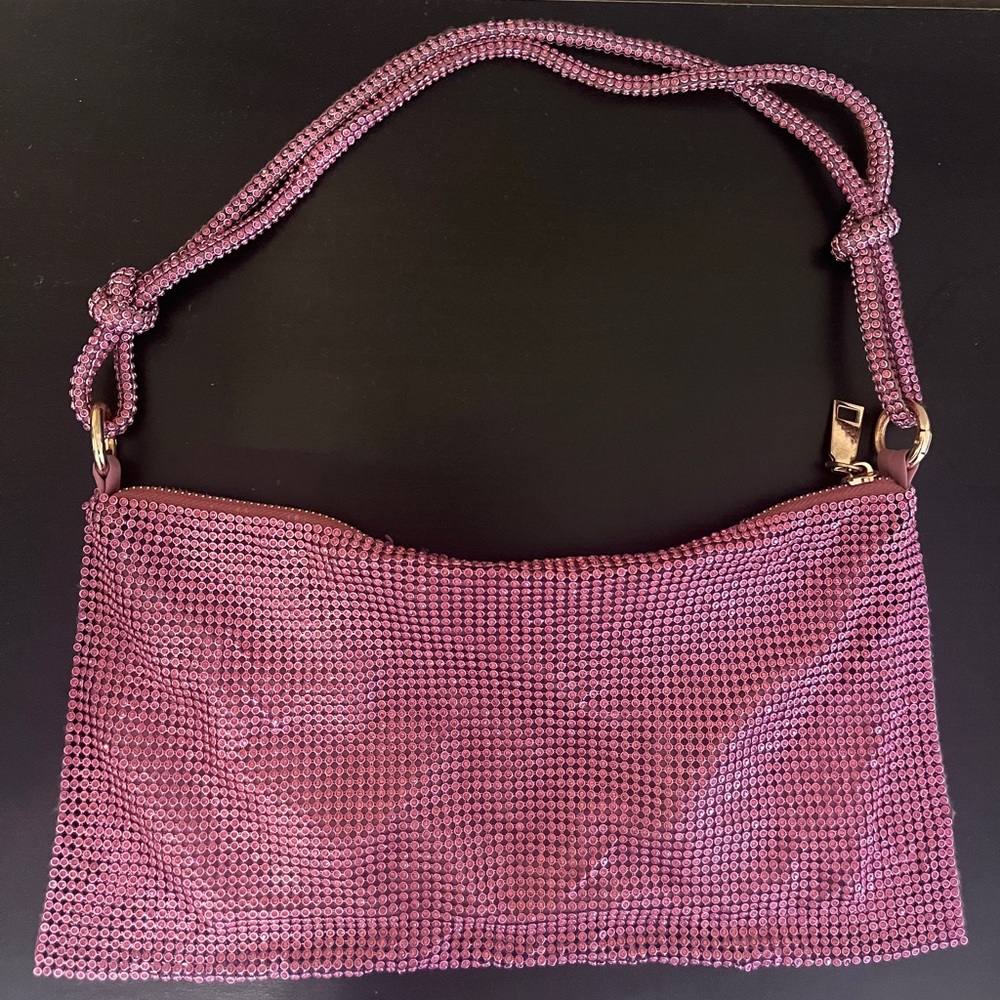 Pink rhinestone bag